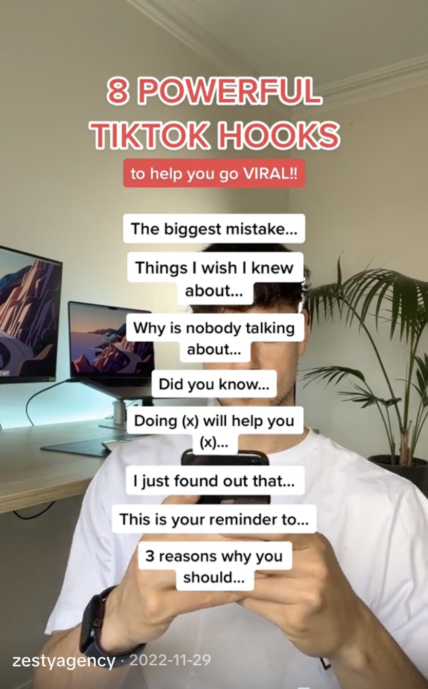 ways new users can use hooks for tiktok